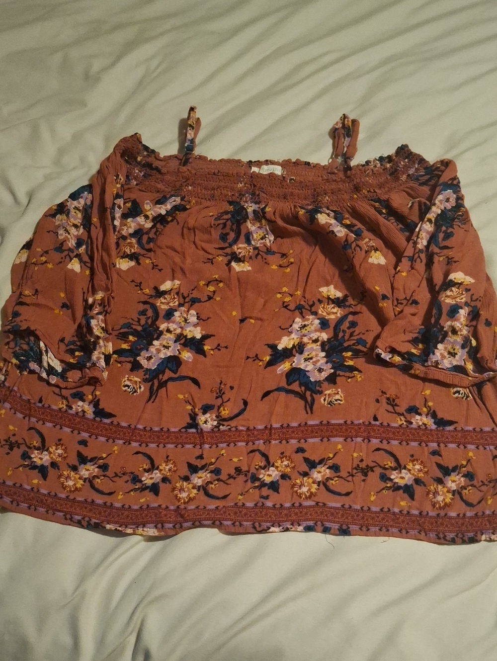 Rewind Off Shoulder Floral Summer Blouse